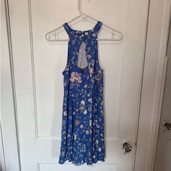LOFT Floral Print High Neck Sleeveless Swing Dress size XSP - Picture 6 of 6